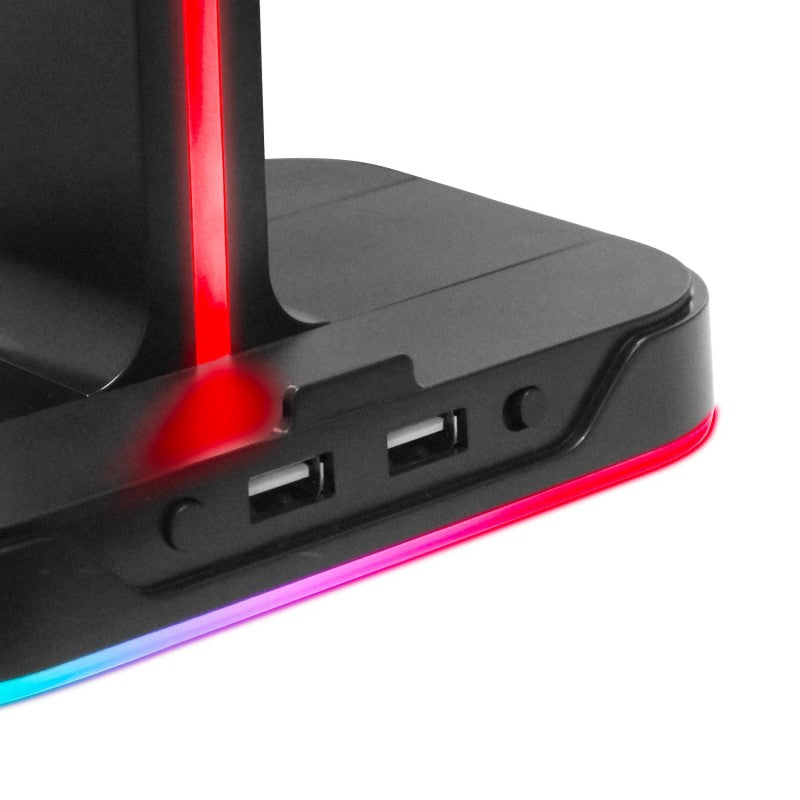 CELLY CYBERSTATION GAMING PORTA CUFFIE
RGB CON HUB 2xUSB 2.0 COLORE NERO
