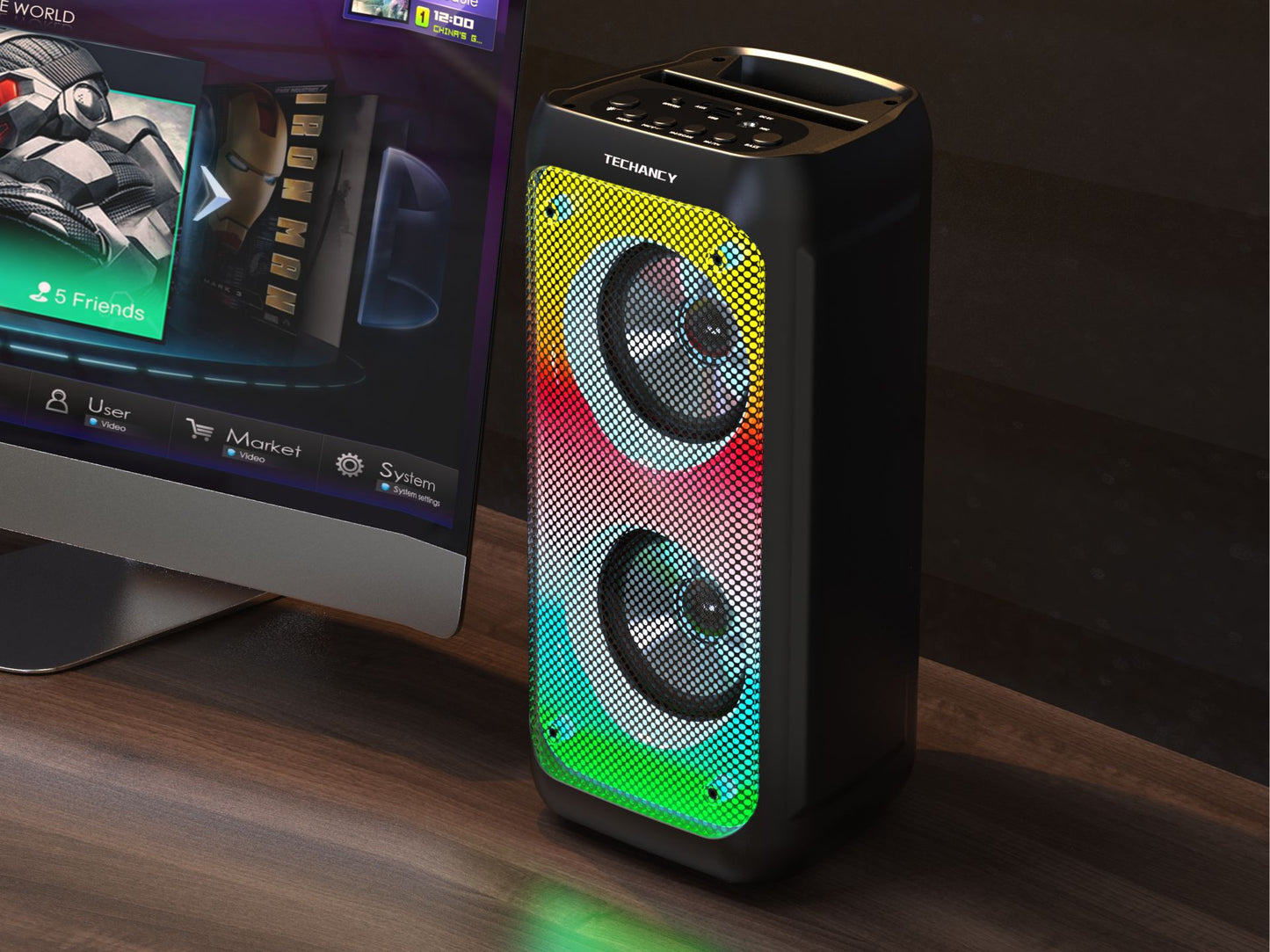 Altoparlanti stereo Bluetooth 5.0;
Senza fili port