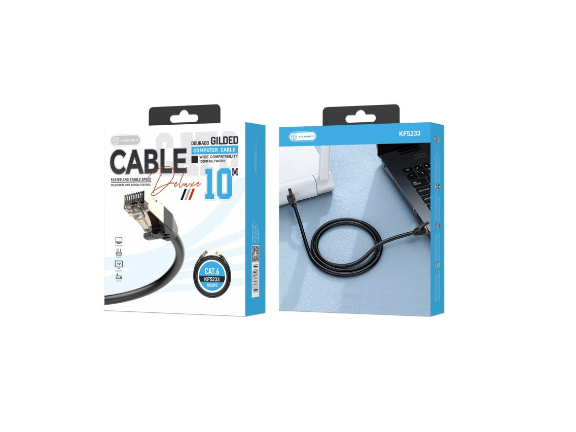 CAVO DI RETE CAT 6 10 MT TECHANCY