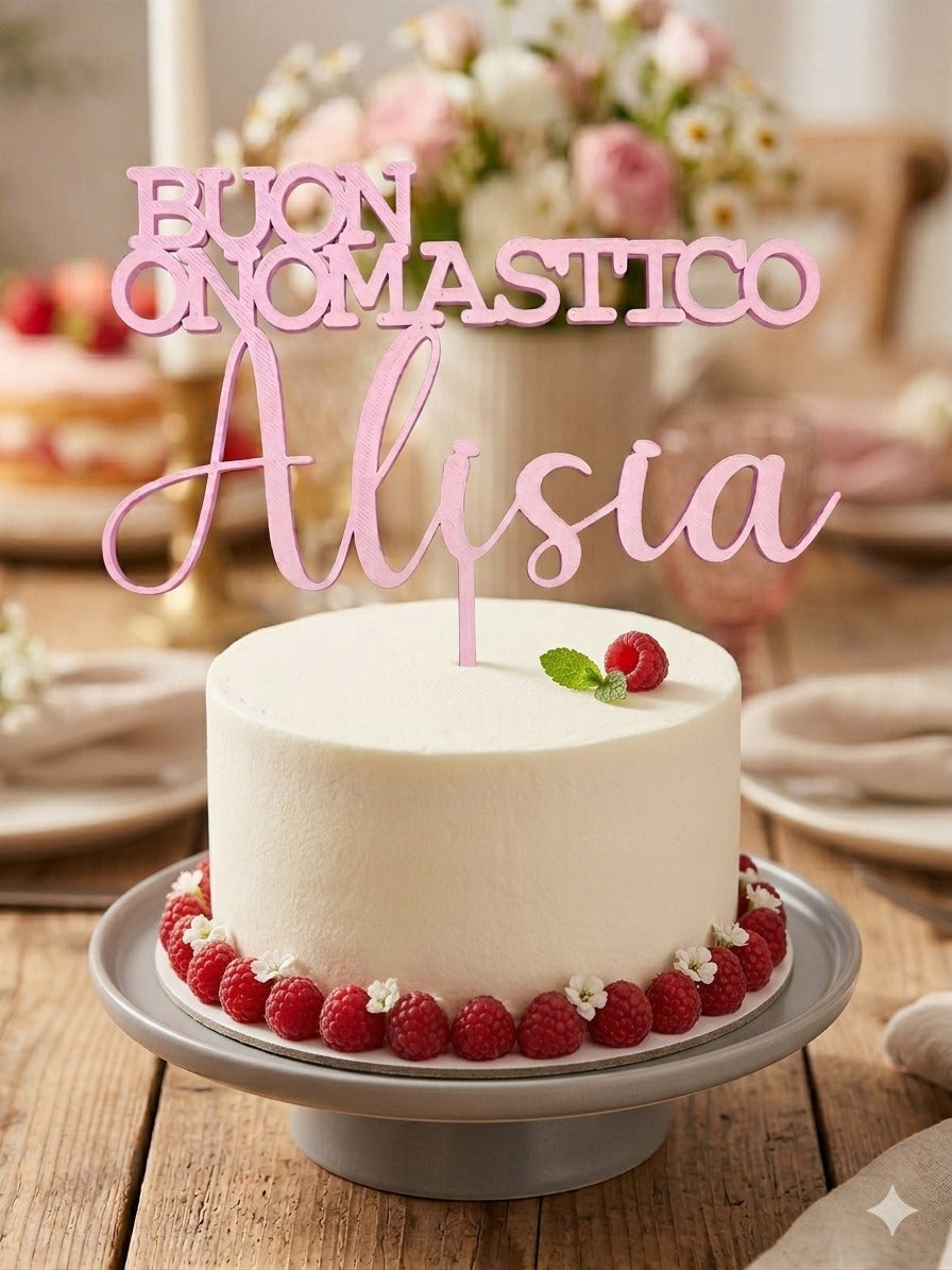 Cake Topper Personalizzato in Stampa 3D