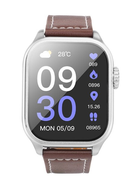 SMARTWATCH HOCO Y17 ORO CON CINTURINO IN PELLE