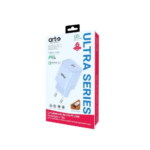 Alimentatore PD20W -  Type-c BLU