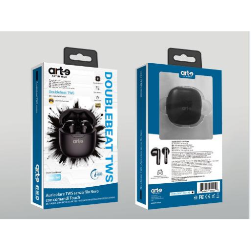 Auricolari TWS BT 5.4 CO01 PZ 3
-CO01-NE Black con comandi touch