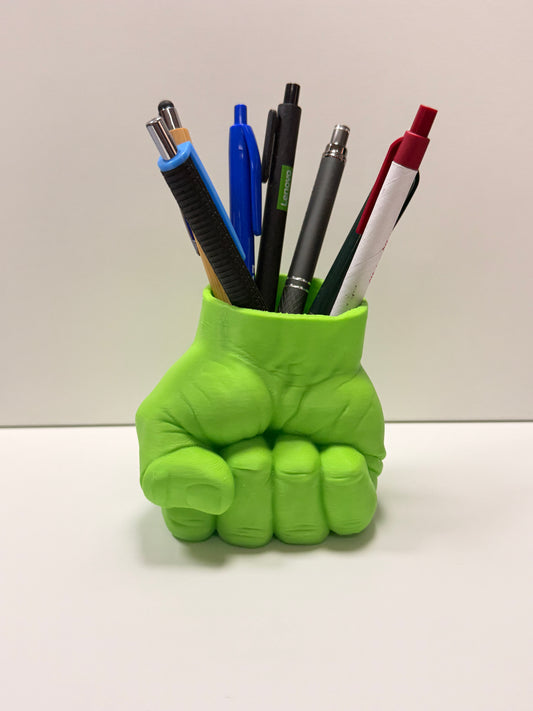 Portapenne a Forma di Pugno ("Hulk")