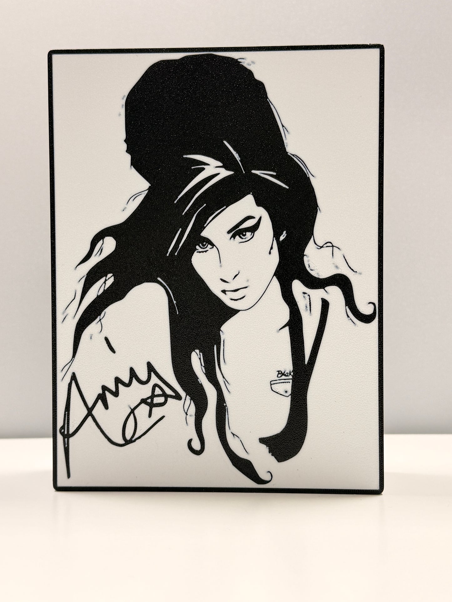 Quadro in Scatola Luminosa a LED di Amy Winehouse