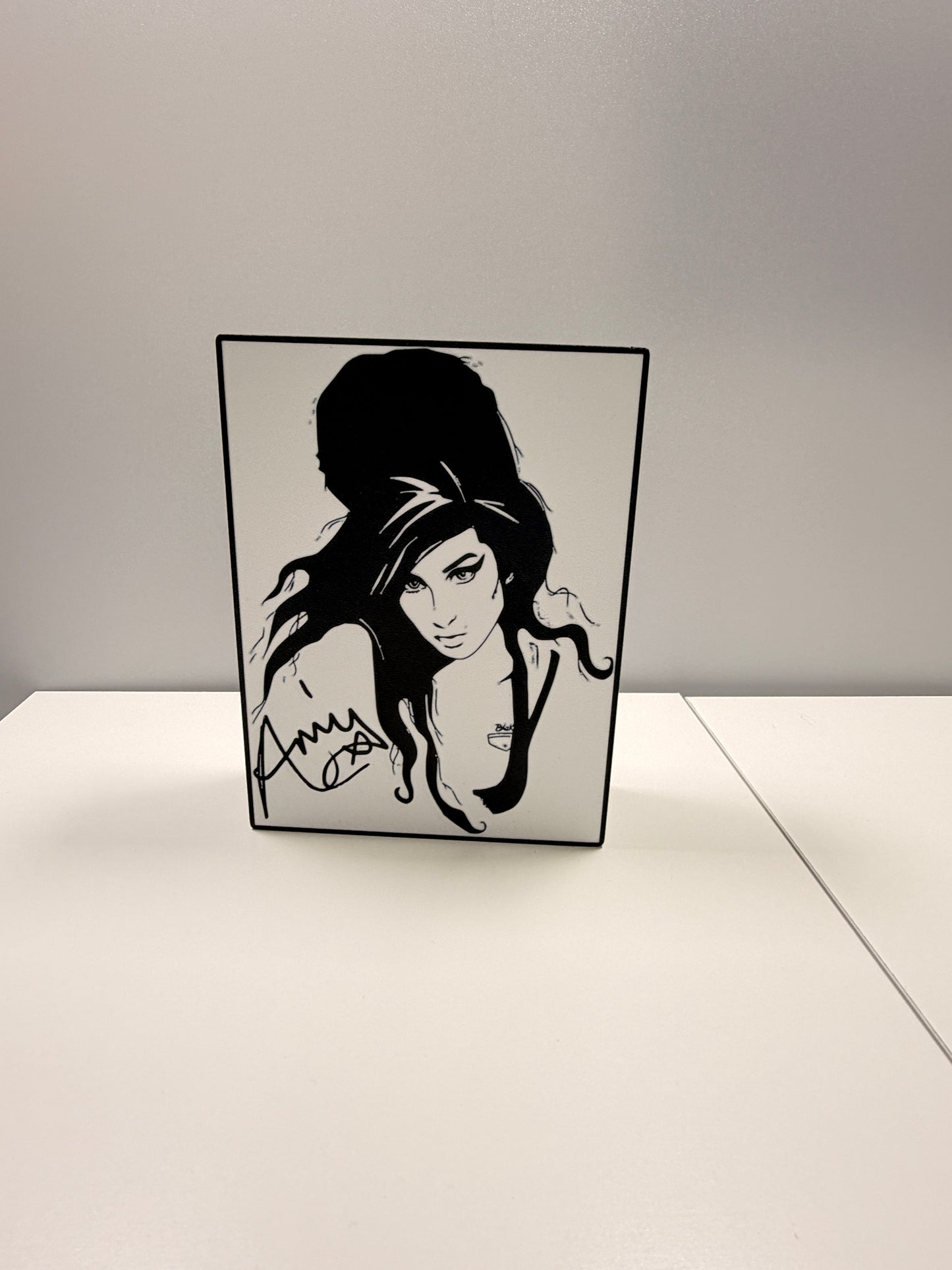 Quadro in Scatola Luminosa a LED di Amy Winehouse
