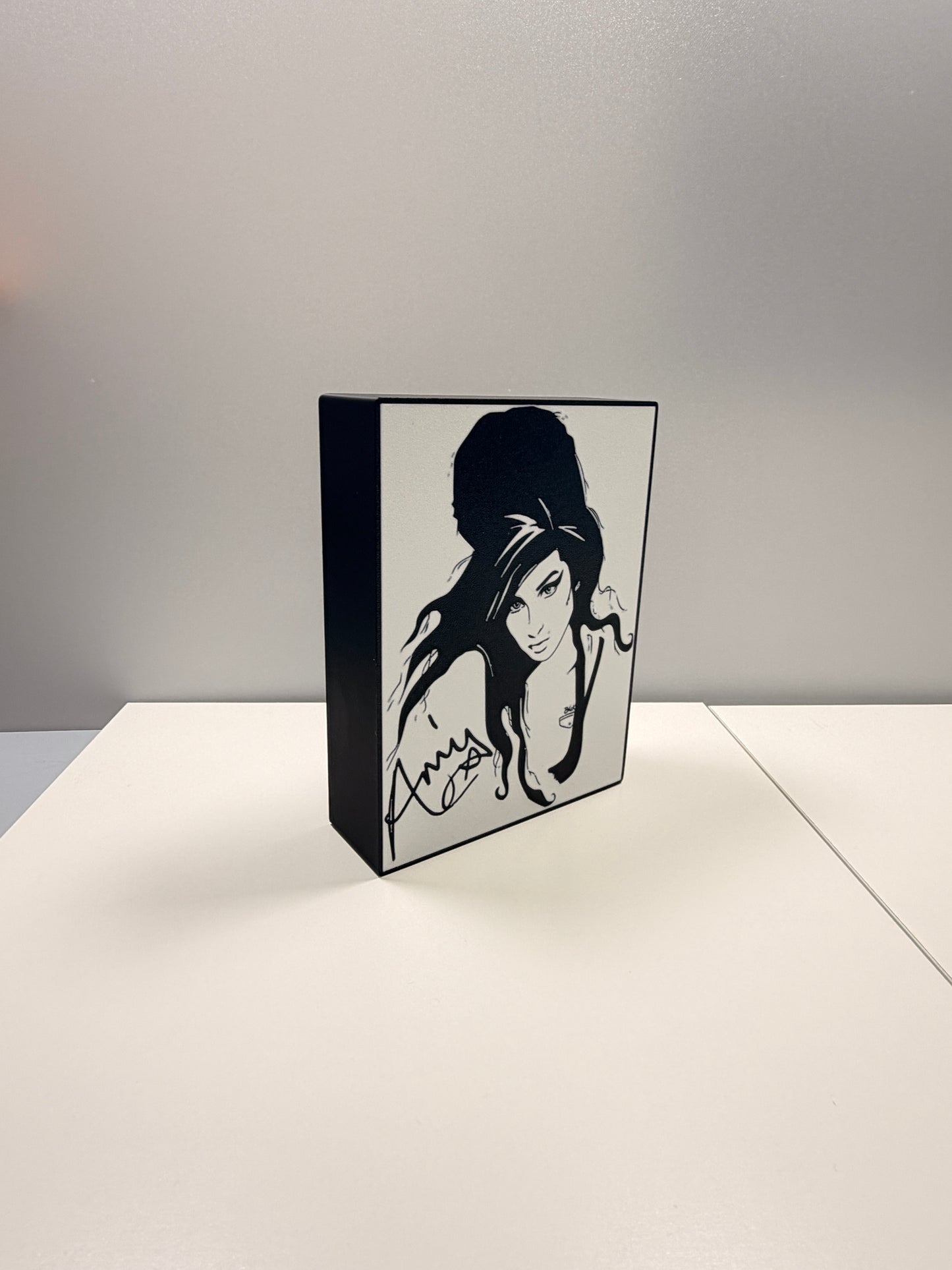 Quadro in Scatola Luminosa a LED di Amy Winehouse