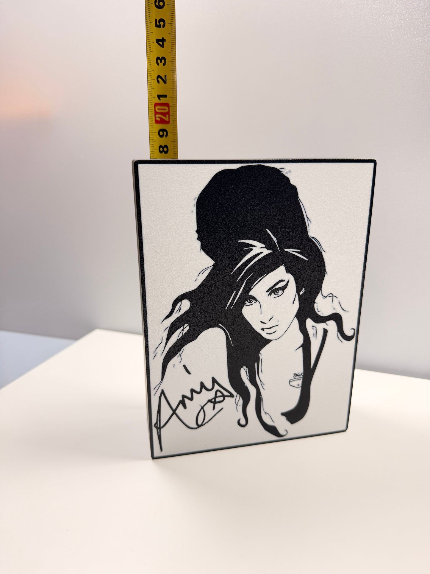 Quadro in Scatola Luminosa a LED di Amy Winehouse