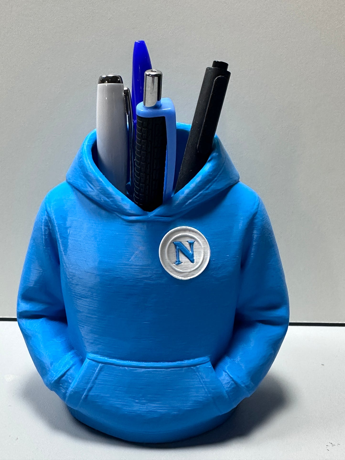 Portapenne "Felpa con Cappuccio" Napoli – Stampa 3D Originale