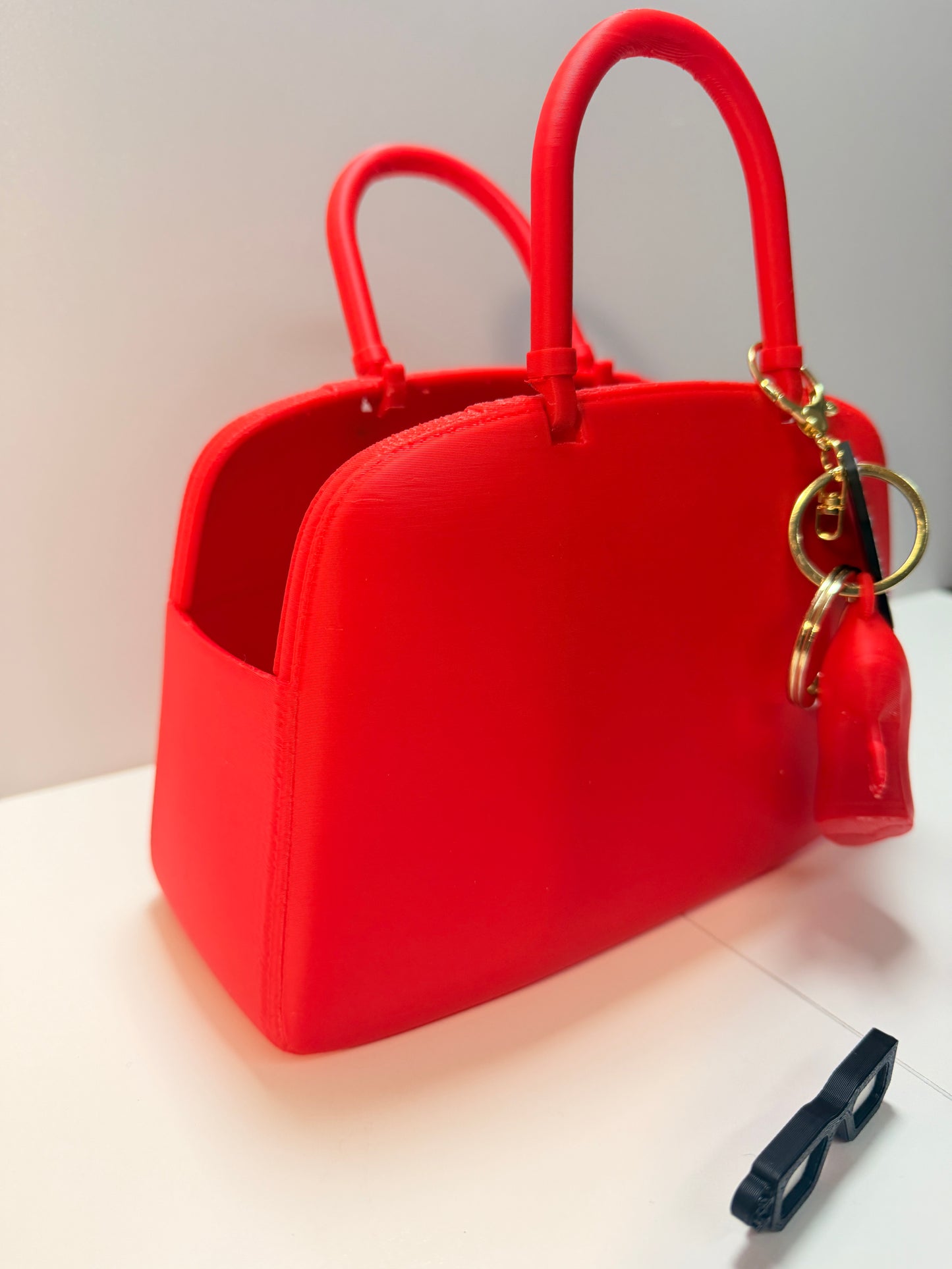 Set "Il Diavolo Veste Prada" in Stampa 3D – Borsa Organizer, Portachiavi e Accessori