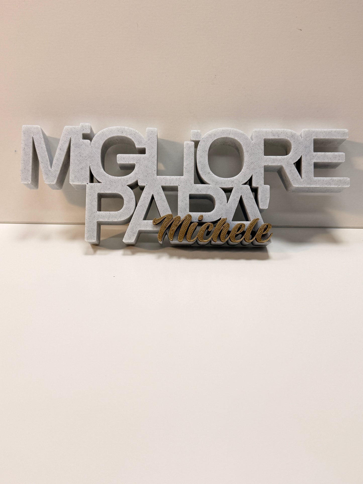 Targhetta Regalo Personalizzata "Migliore Papà"