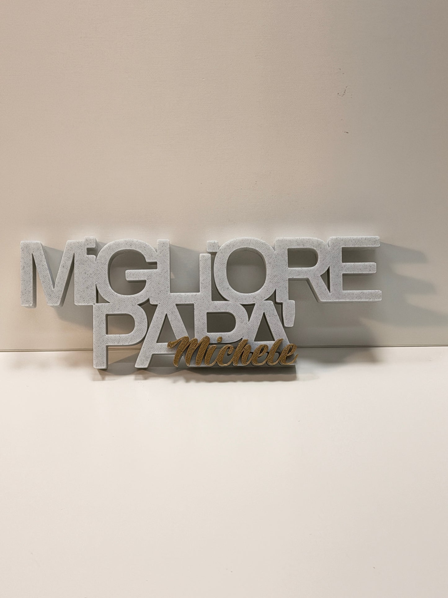 Targhetta Regalo Personalizzata "Migliore Papà"