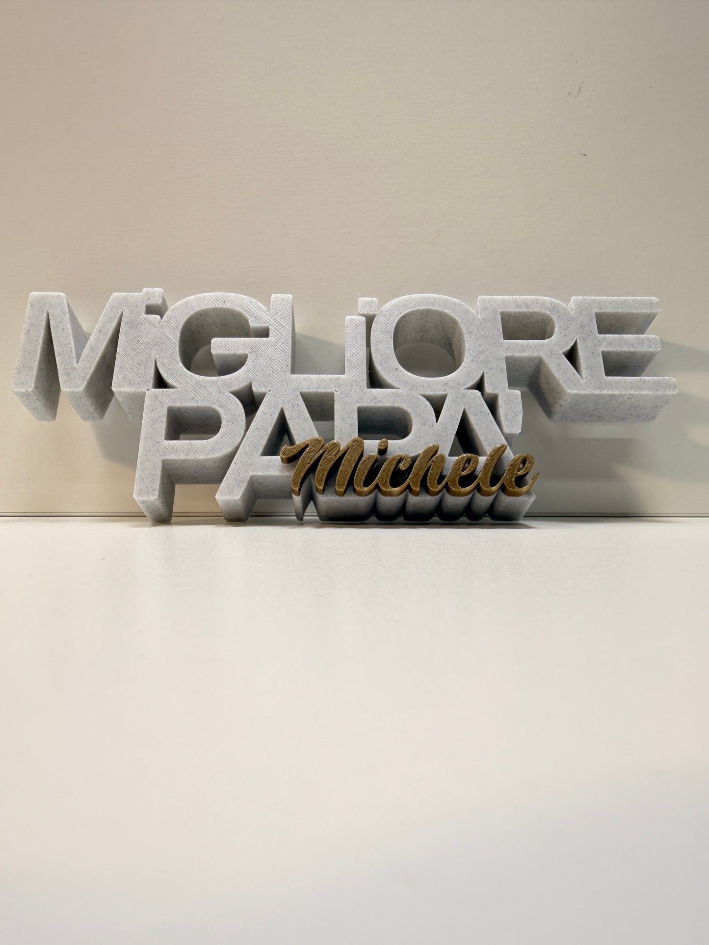 Targhetta Regalo Personalizzata "Migliore Papà"