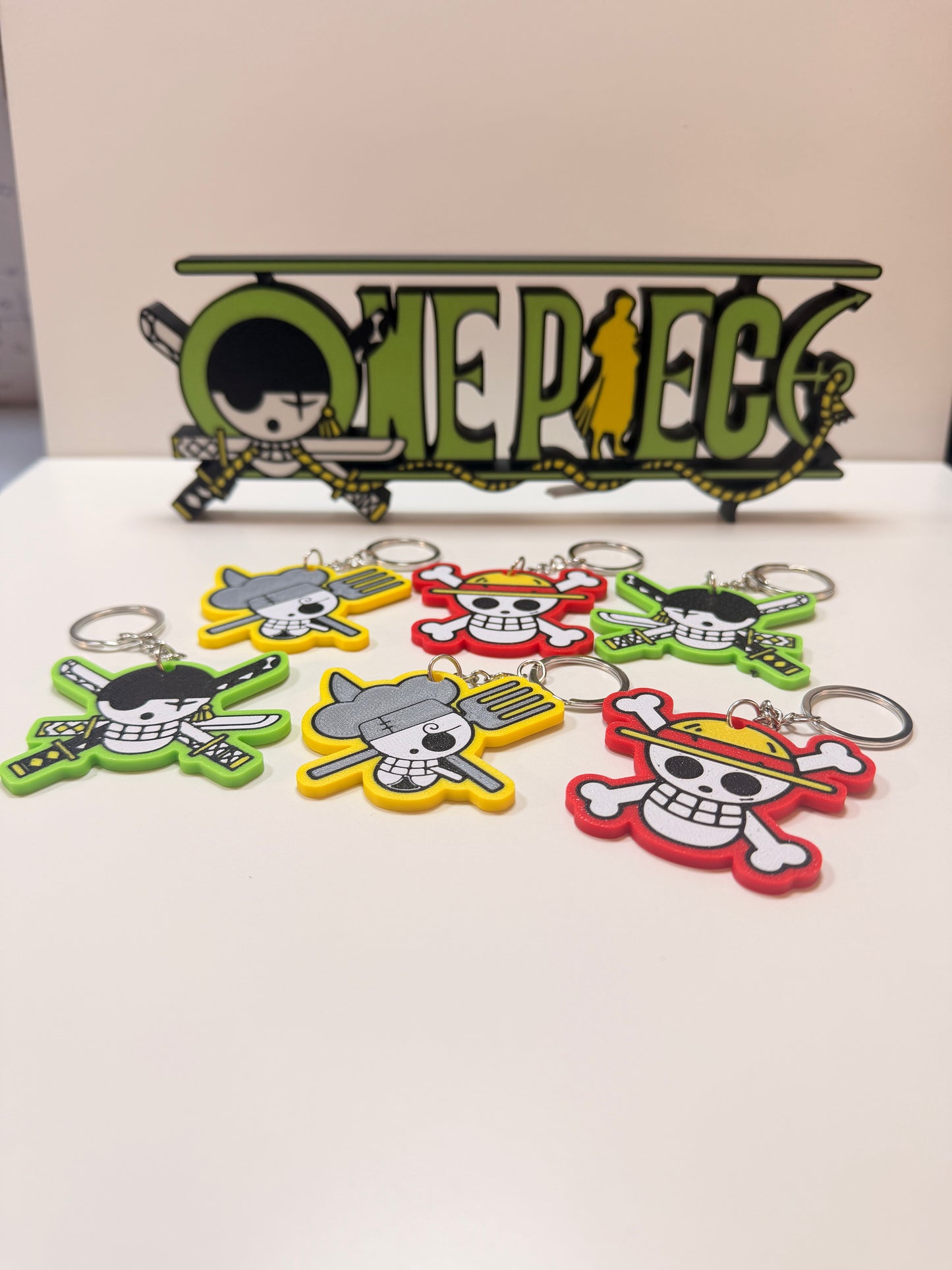 Portachiavi One Piece – Stampa 3D Multicolore di Alta Qualità