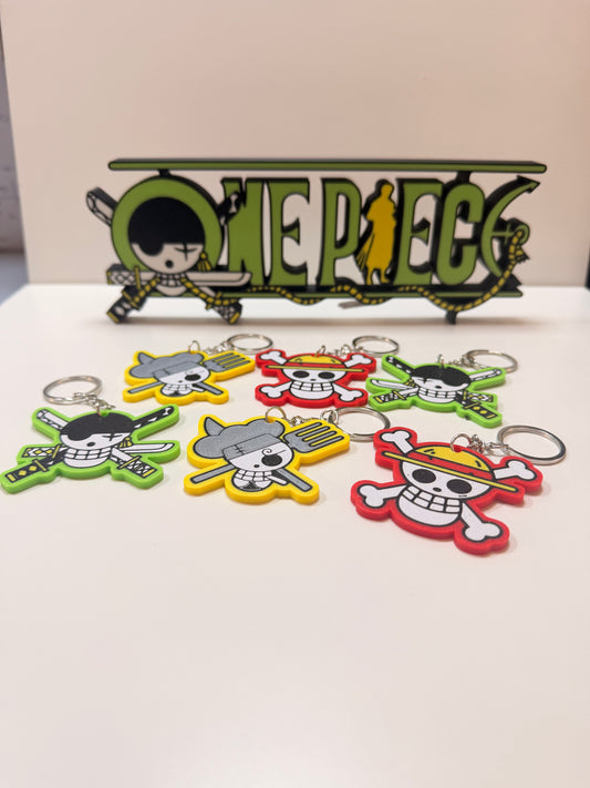 Portachiavi One Piece – Stampa 3D Multicolore di Alta Qualità