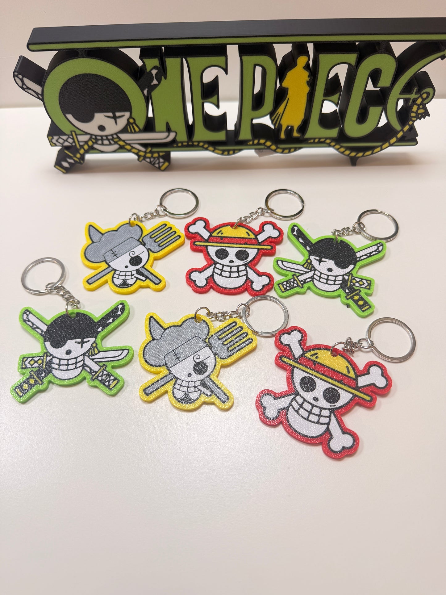 Portachiavi One Piece – Stampa 3D Multicolore di Alta Qualità