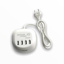 CARICABATTERIE 4 PORTE USB