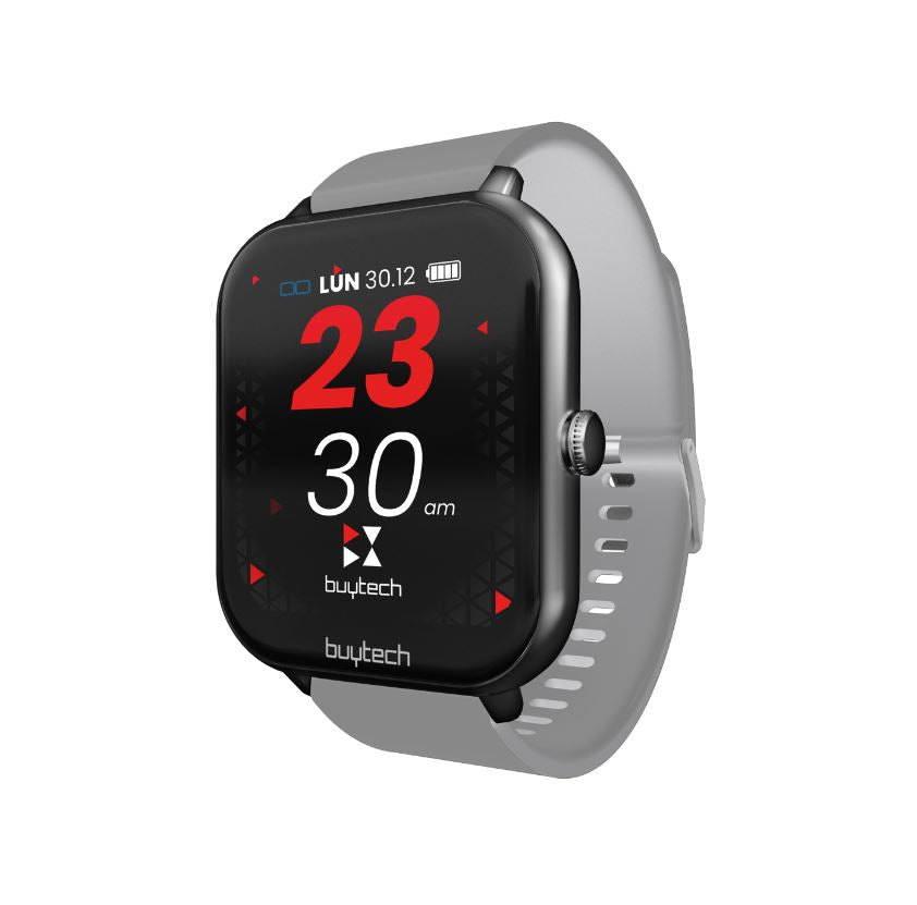 SMARTWATCH BUYTECH BY-ALFA silver CINTURINO IN SILICONE CON CHIAMATA