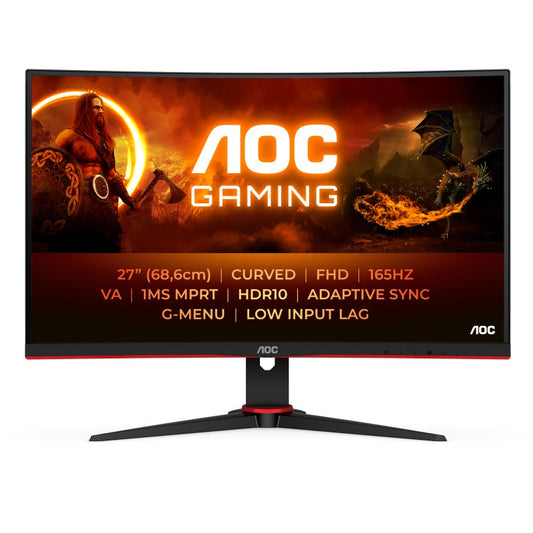 MONITOR 27 POLLICI CURVO AOC 165HZ GAMING