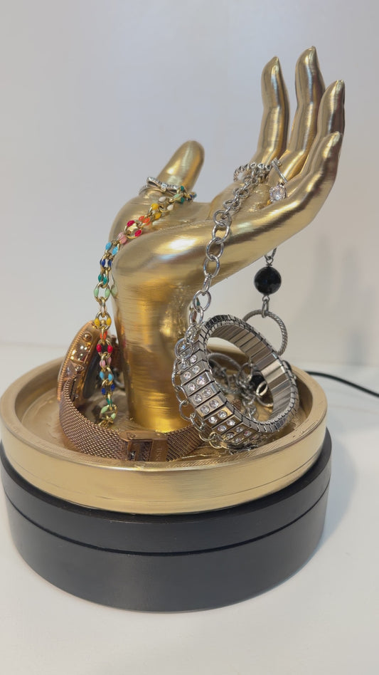 Porta Gioielli Elegante a Mano con Svuotatasche