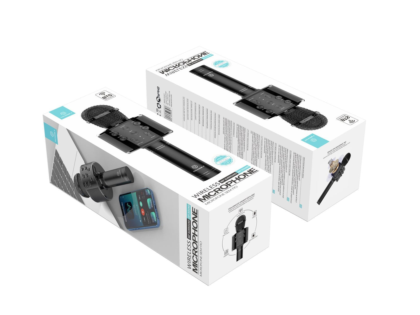 MICROFONO BLUETOOTH PORTATILE PER KARAOKE