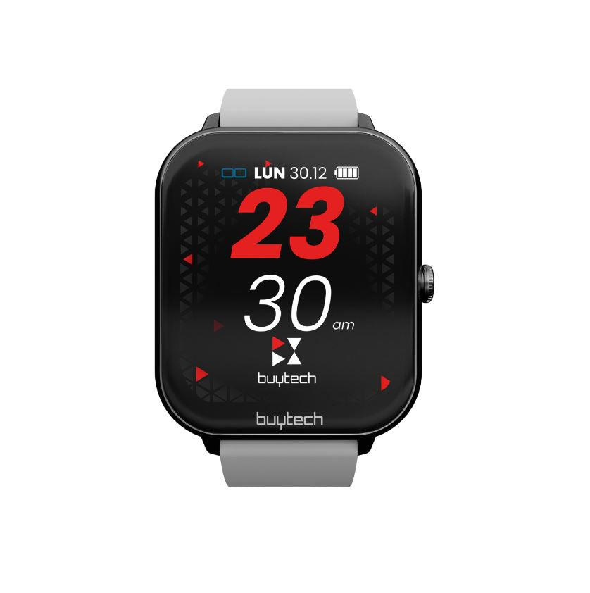 SMARTWATCH BUYTECH BY-ALFA silver CINTURINO IN SILICONE CON CHIAMATA