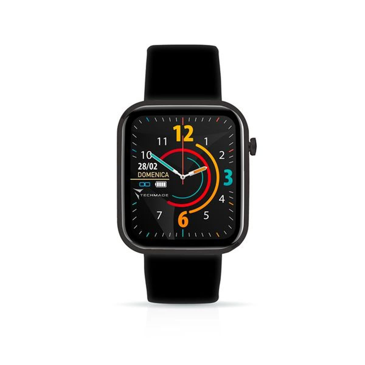 TECHMADE SMARTWATCH CON FRAME IN
ALLUMIINIO 1.68" NERO