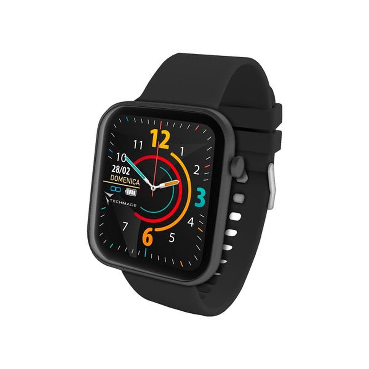 TECHMADE SMARTWATCH CON FRAME IN
ALLUMIINIO 1.68" NERO