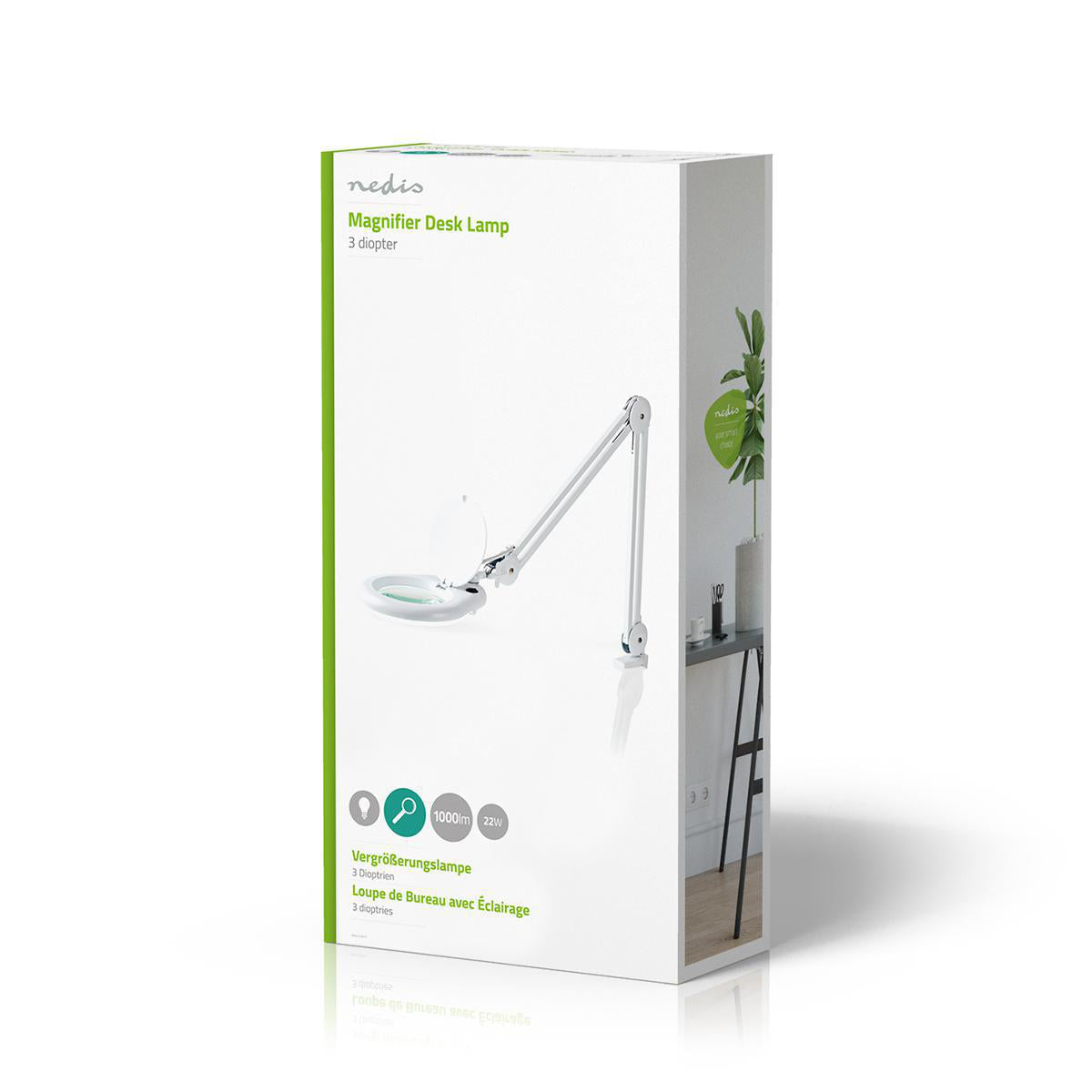 LAMPADA DA TAVOLO CON INGRANDIMENTO NEDIS