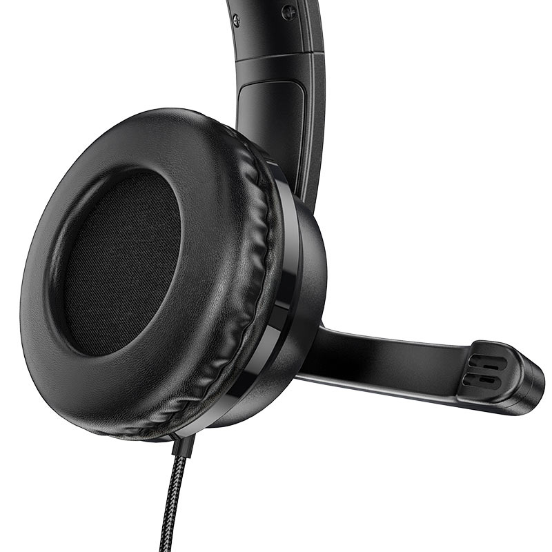 Hoco cuffia gaming W103 con microfono magic tour black