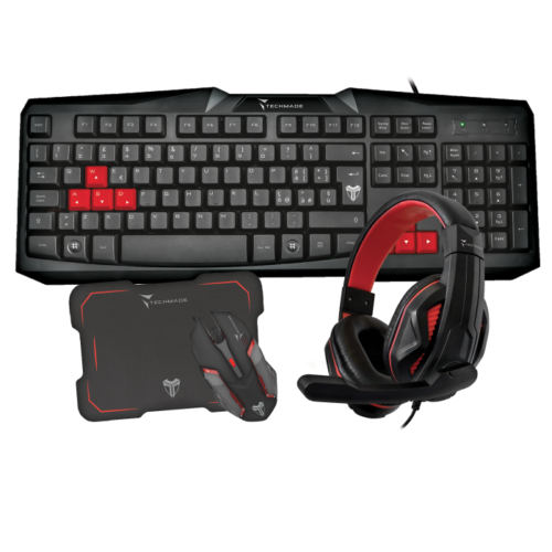 TECHMADE KIT GAMING 2 TASTIERA MOUSE
CUFFIE E PAD