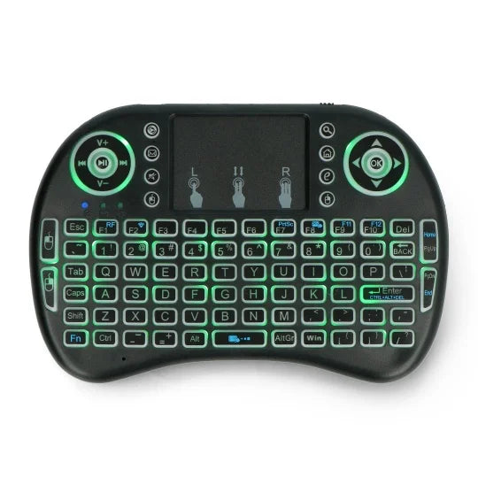 TASTIERA WIRELESS MINI KS-2 CON TOUCHPAD E LUCI LED